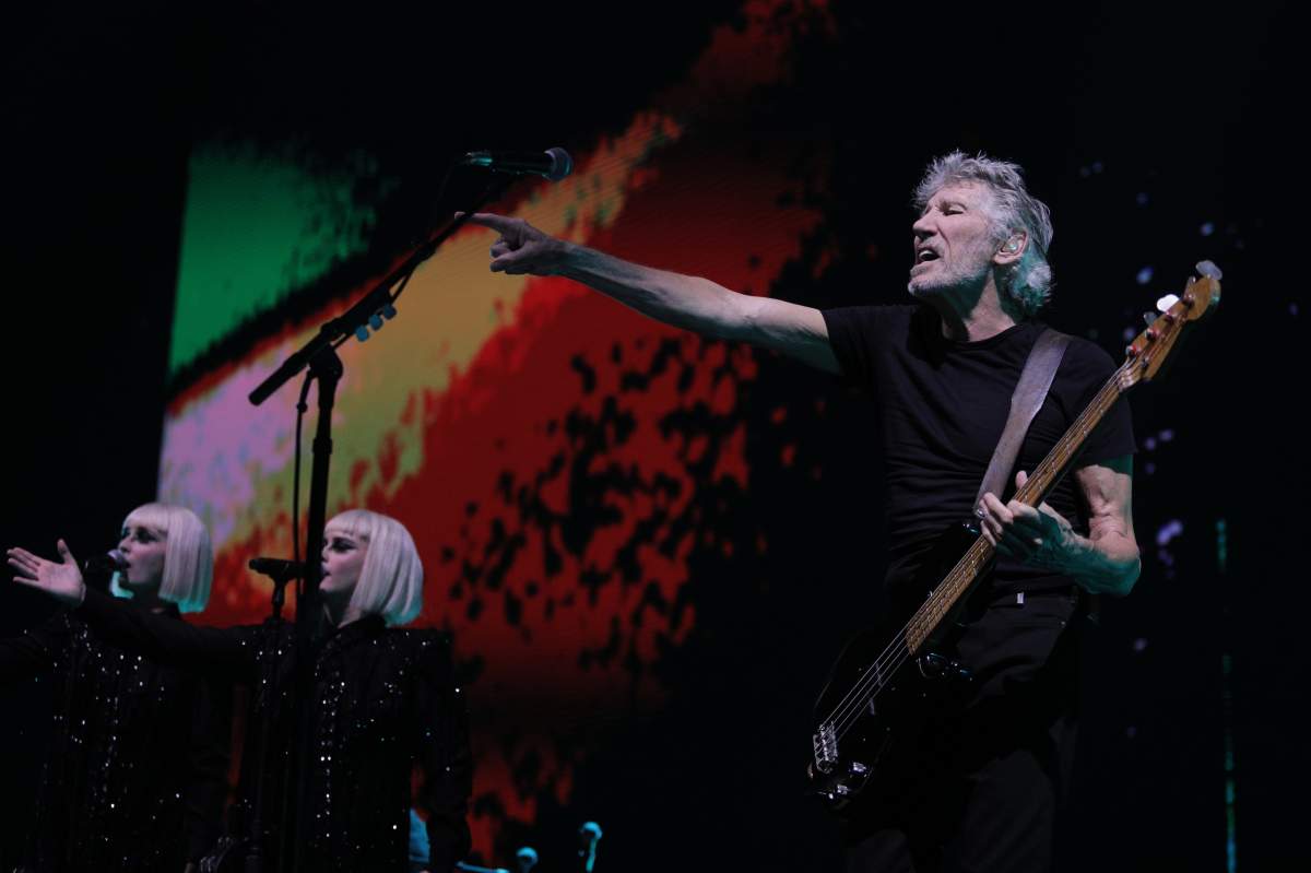 Roger Waters performs live on stage at Olympiysky Sports Complex on August 31, 2018 in Moscow, Russia.