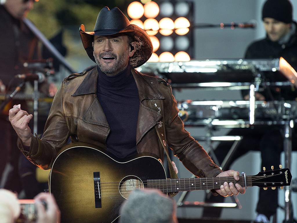 Tim McGraw performs live on NBC'S Today at Rockefeller Plaza on November 17, 2017, in New York City. 
