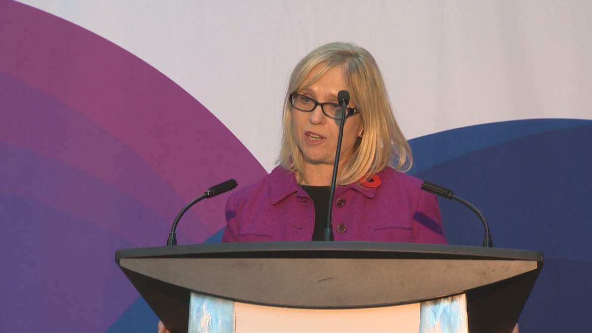 A file photo of Tracy Kitch at a speaking event. 