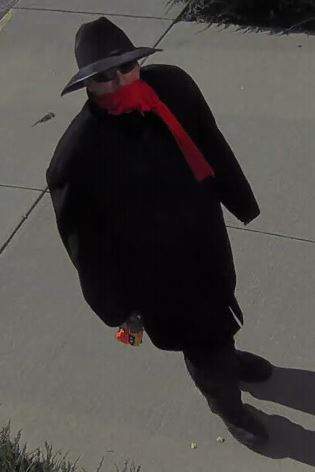 Brantford police are trying to identify this man who was walking around businesses downtown.