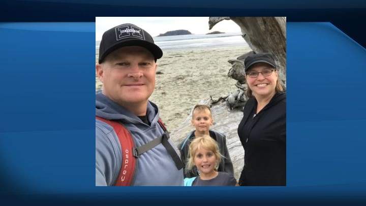 A photo of the Turnquists on a holiday on Vancouver Island.