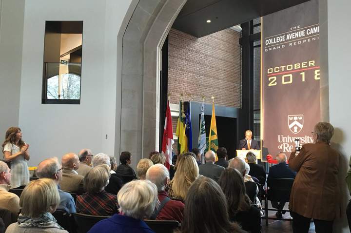 On Friday, The University of Regina officially opened the newly renovated College Building at the College Avenue Campus.