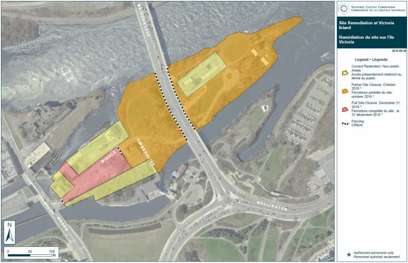 Decades of industrial and commercial activities on Victoria Island left the soil, groundwater and surface water on the site polluted with metals, ashes, lead, zinc and fuel oil, among other contaminants. 