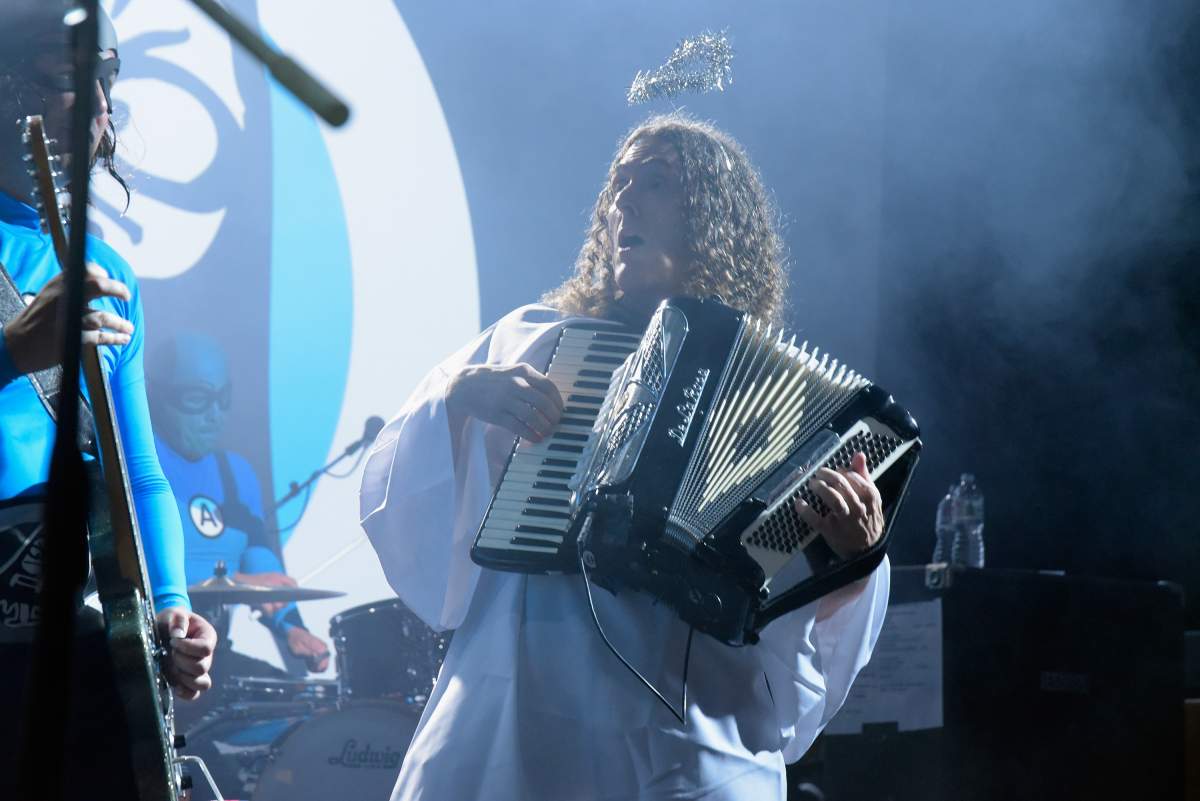 ‘Weird Al’ Yankovic performs with the Aquabats at the El Rey Theatre on Sept. 1, 2018 in Los Angeles, Calif.
