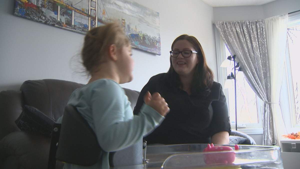 Anna Siedler and her daughter Willow.