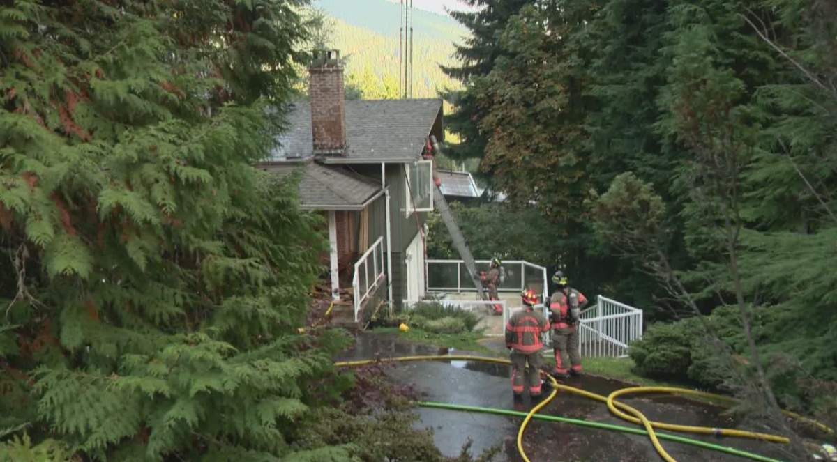 One firefighter was hurt helping to put down a blaze in the British Properties on Wednesday. 