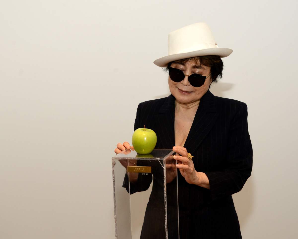Yoko Ono attends the Yoko Ono: One Woman Show, 1960-1971 press preview at Museum of Modern Art on May 12, 2015, in New York City.