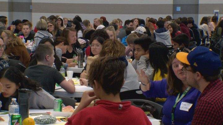 Over 200 students attended the YouthSMART Summit in Calgary on Monday.