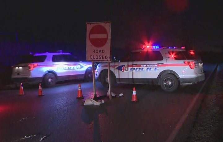 York Regional Police say two people have been taken to hospital after a crash on Dufferin Street and Miller's Sideroad. 