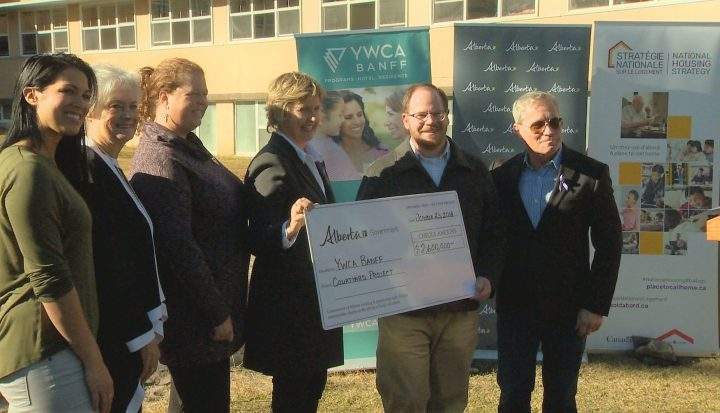 In the mountain town, the term "affordable" is challenging, said Connie MacDonald (third from right), CEO of YWCA Banff.