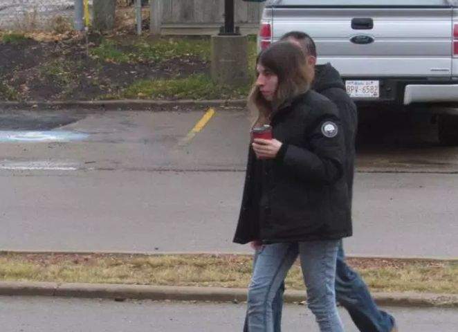 Convicted animal abuser Catherine Adams arrives at court in Drumheller, Alta., on Friday, Nov. 2, 2018 before being sentenced to 90 days. 