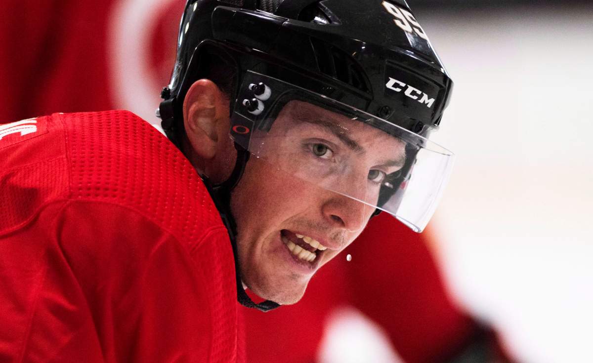 Ottawa Senators' Matt Duchene takes part in training camp in Ottawa on Friday, Sept. 14, 2018. 