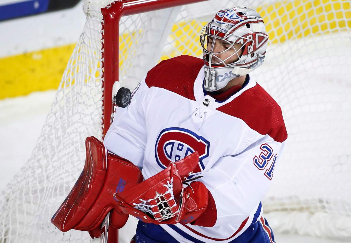 Montreal Canadiens goalie Carey Price.