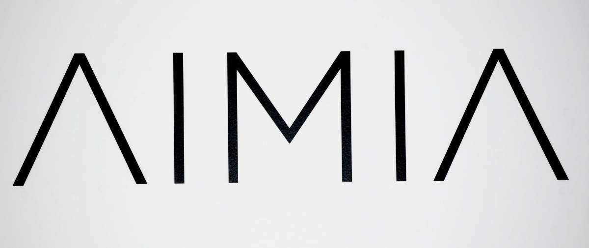 An AIMIA logo is shown at the company's annual general meeting in Montreal, Friday, May 4, 2012.