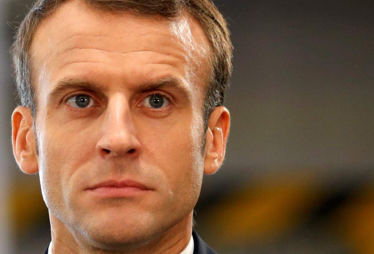 French President Emmanuel Macron visits the Renault Maubeuge Construction Automobile factory in Maubeuge, France, November 8, 2018.   