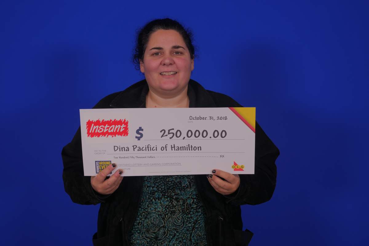 Dina Pacifici won a $250,000 top prize with Instant 24 Days To Celebrate.