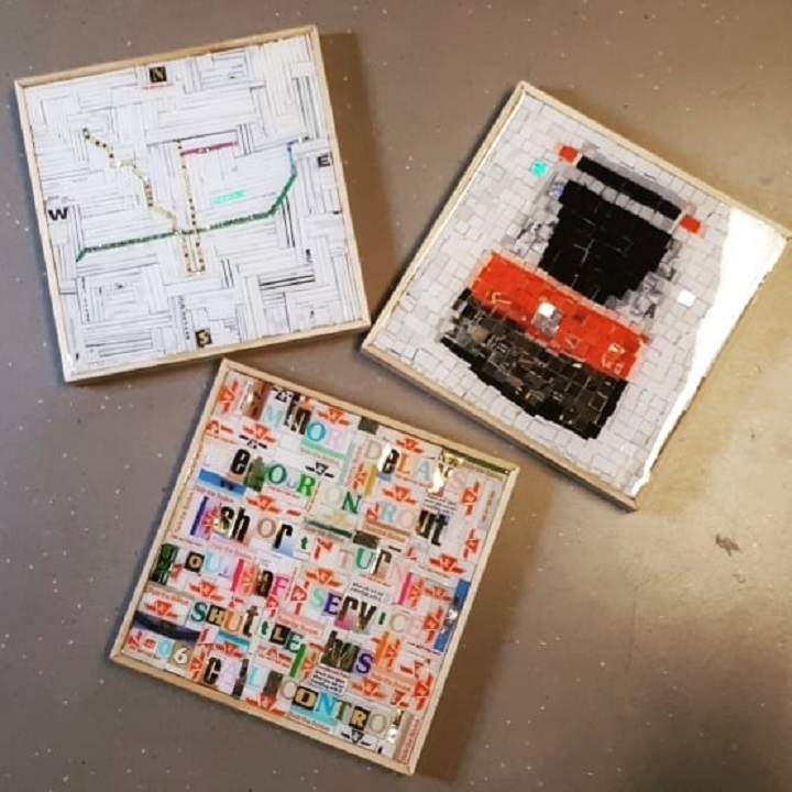 Nina Okens, a Toronto costume designer and artist, has been collecting metropasses for 20 years and is now using them to create art. 