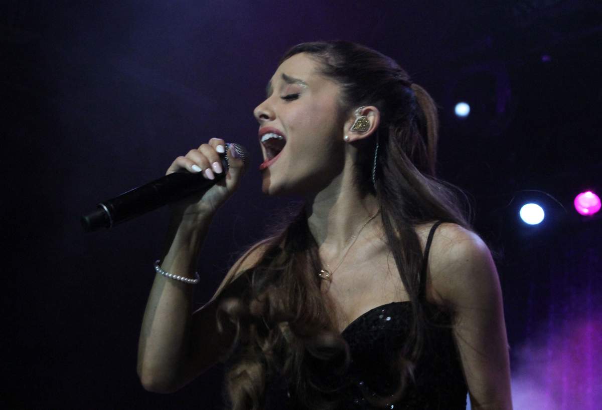Ariana Grande performs at Best Buy Theater on Aug. 14, 2013 in New York City.