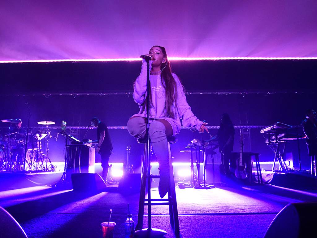 Ariana Grande presents ‘The Sweetener Sessions’ at Ace Hotel on Aug. 25, 2018 in Los Angeles, Calif.