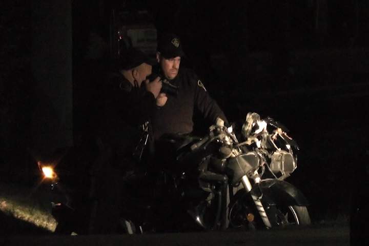 A car and motorcycle collided near Bobcaygeon on Sunday afternoon.
