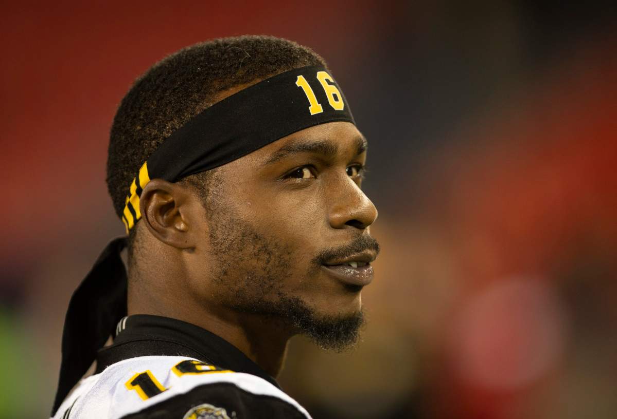 Hamilton Tiger-Cats receiver Brandon Banks (16) says he thought he deserved to be Hamilton's 2018 Most Outstanding Player.