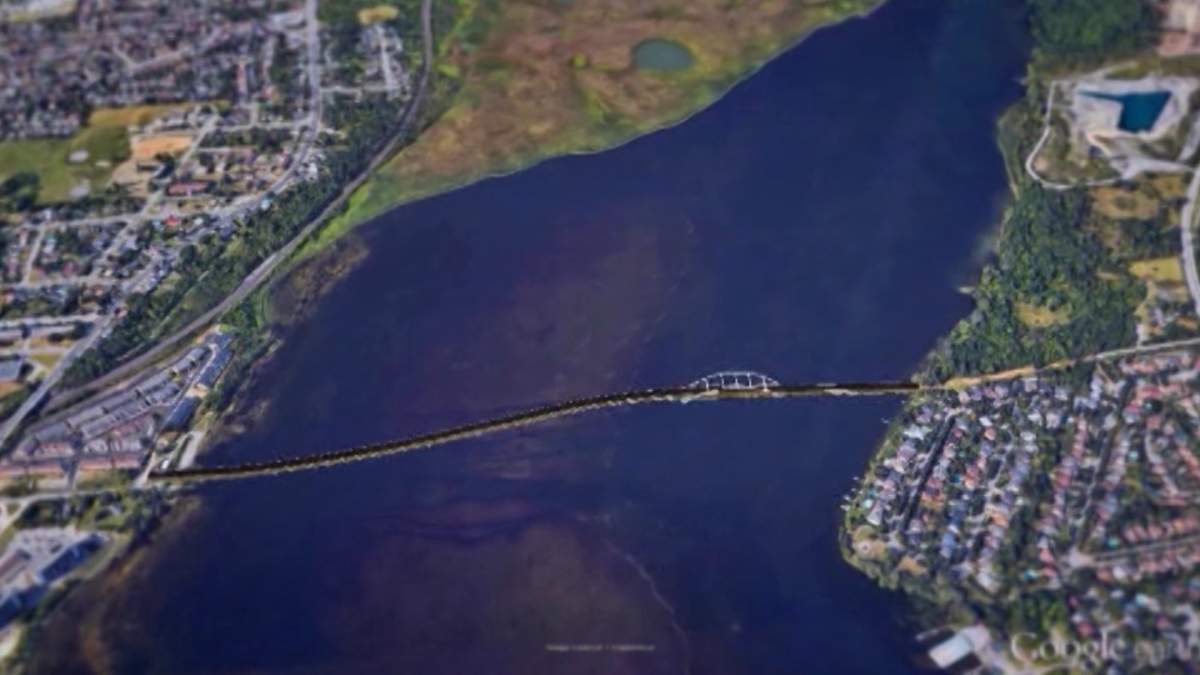 Here’s a look at where the bridge will be situated over the Cataraqui River.