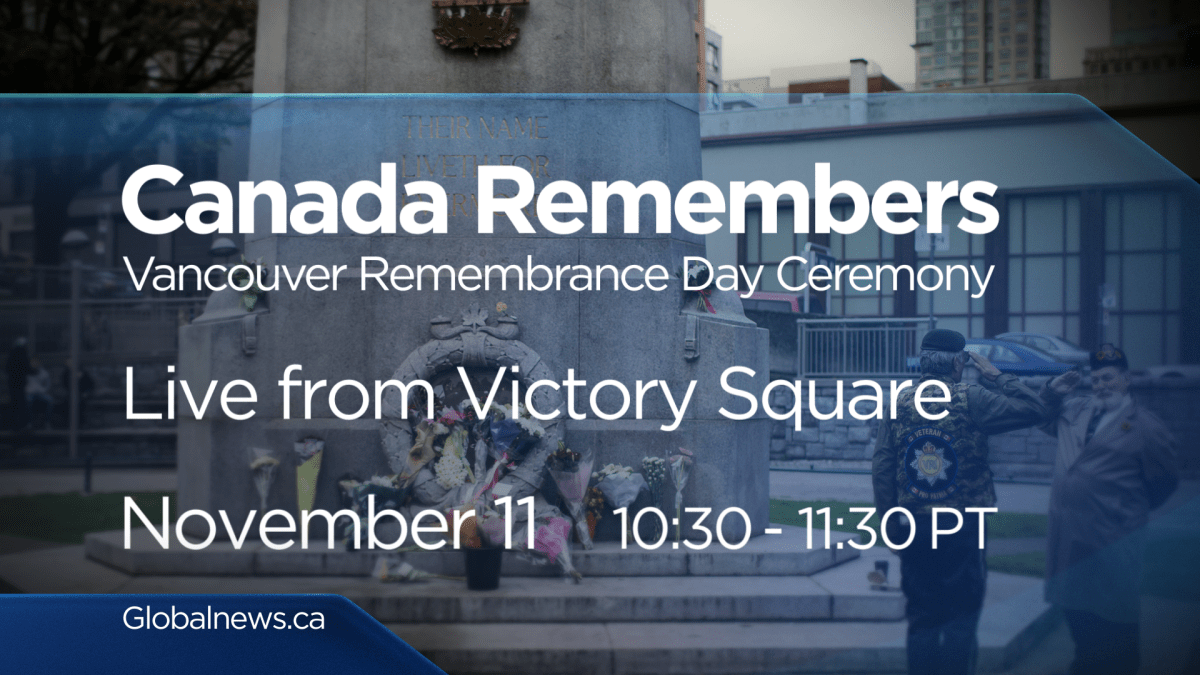Join Global B.C. on Sunday, Nov. 11, 2018 for our special Remembrance Day coverage.