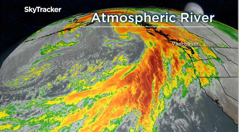 An atmospheric river hits the South Coast