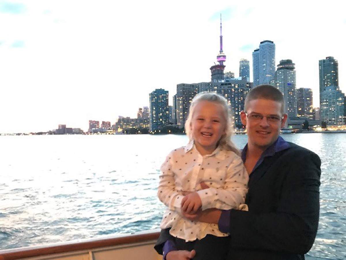 Chad Robbins pictured with his daughter Tayja.
