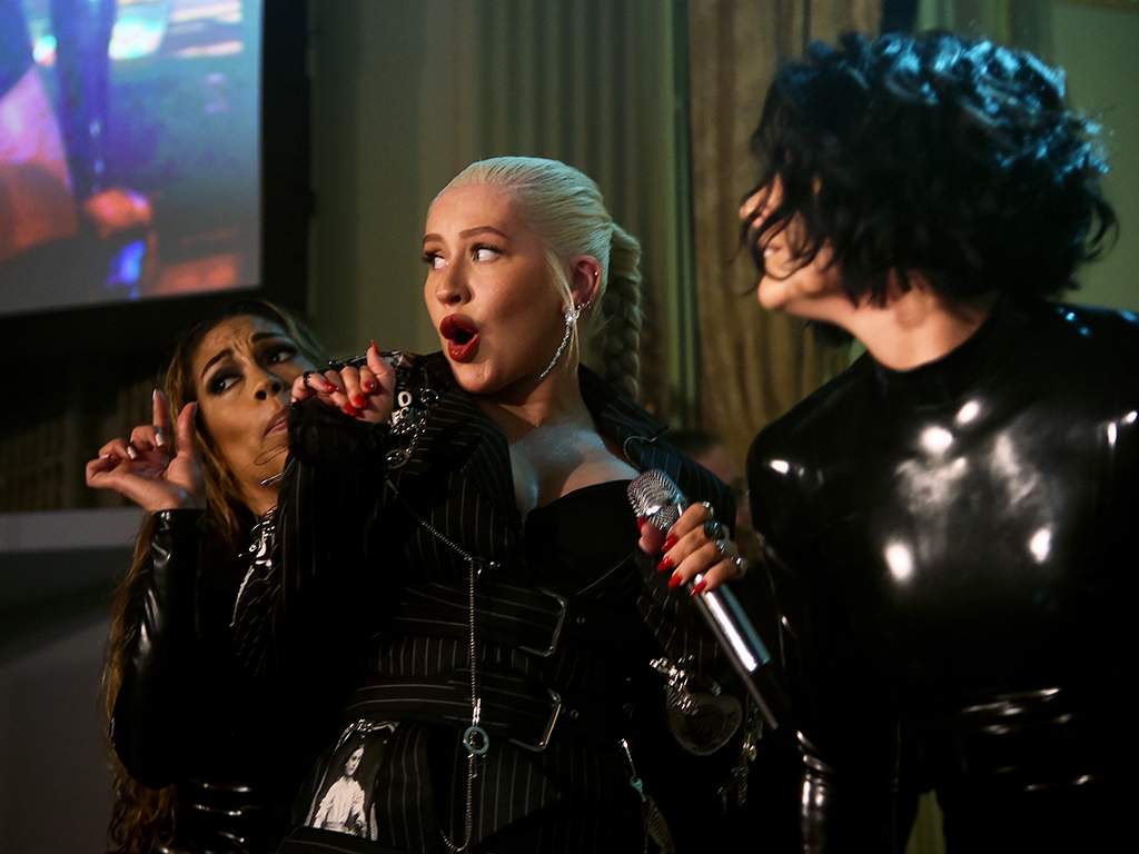 Christina Aguilera performs at the Plaza Hotel on Sept. 7, 2018 in New York City.
