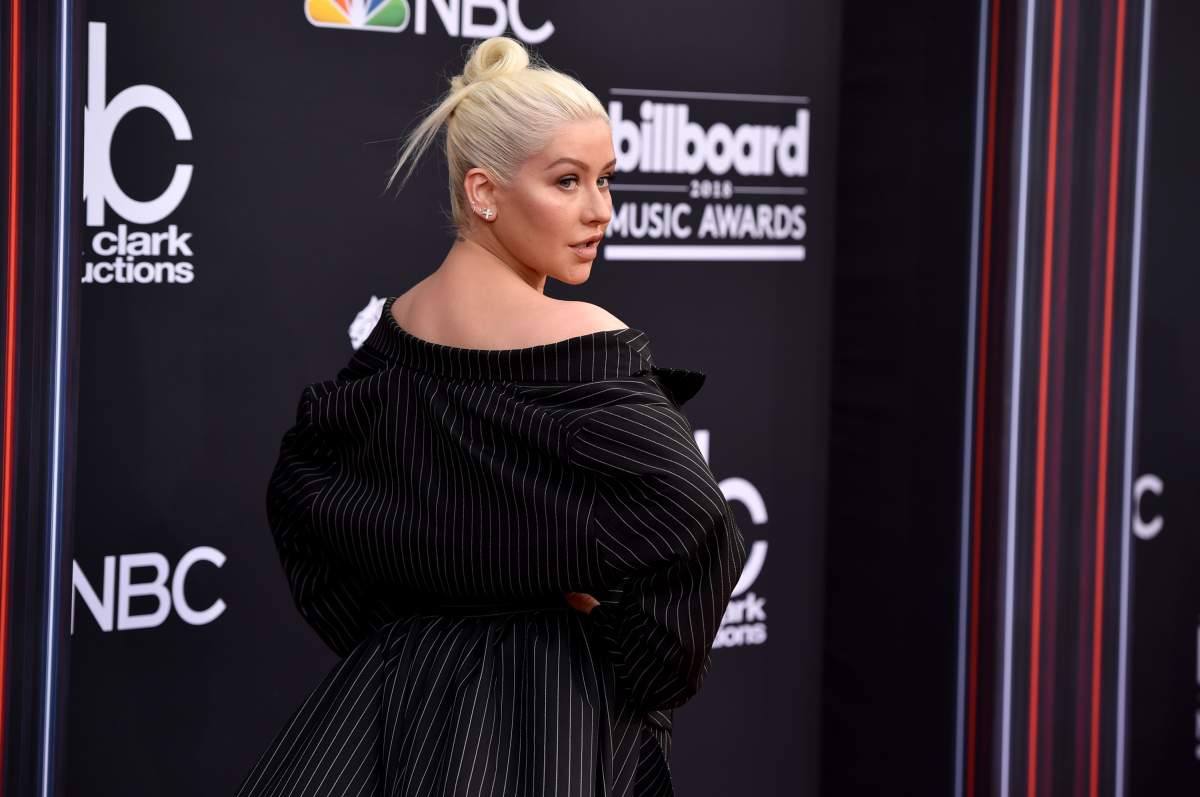Christina Aguilera attends the 2018 Billboard Music Awards at MGM Grand Garden Arena on May 20, 2018 in Las Vegas, Nev.
