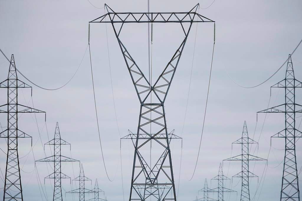 Manitoba Hydro power lines.