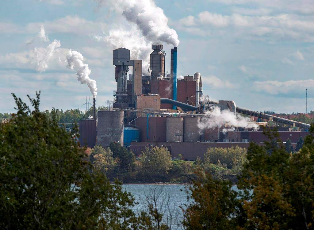 The Northern Pulp Nova Scotia Corporation mill is seen in Abercrombie, N.S. on Wednesday, Oct. 11, 2017. A Nova Scotia pulp mill is asking for public support for more time to build an effluent pipeline to the ocean, even as one of province’s best-known Hollywood actors retweets comments critical of the plant. THE CANADIAN PRESS/Andrew Vaughan