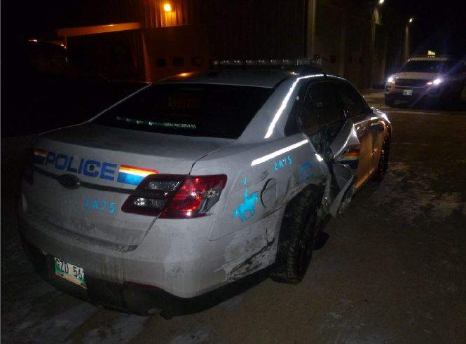 82-year-old driver crashes into RCMP vehicles on Trans-Canada Highway - image