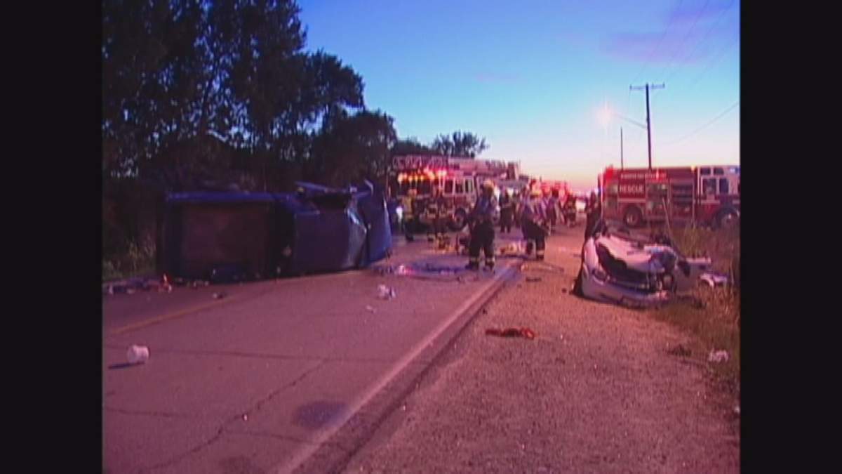 The Dugald Road crash that killed Mark Derry in 2011.