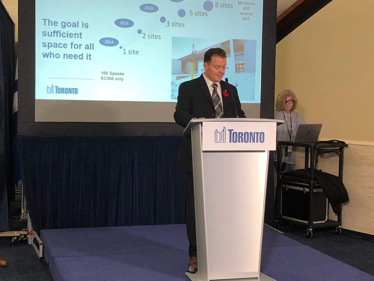 Paul Raftis, the general manager of Toronto's shelter services, outlined the city's plan to provide shelter services this winter.