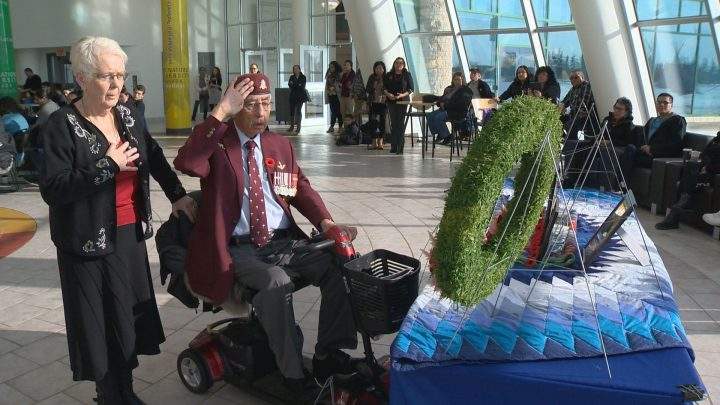 Each year, First Nations University of Canada holds a Remembrance Day ceremony to remember the veterans and the sacrifices they have made for Canadians.