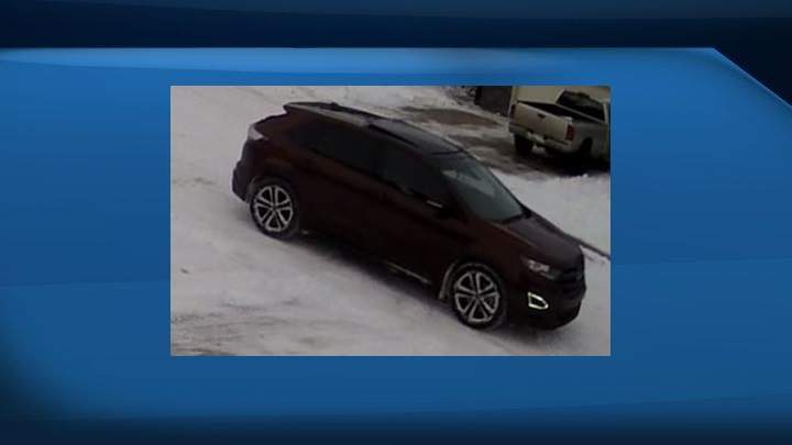 Chestermere RCMP are looking for information about a Burgundy 2015 Ford Edge sport with Alberta licence plate BGC 2422.