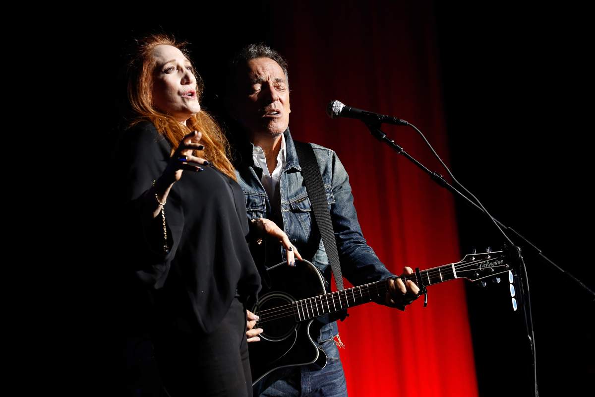 Patti Scialfa and Bruce Springsteen at The New York Comedy Festival at The Hulu Theater, Madison Square Garden on Nov. 5, 2018 in New York City.