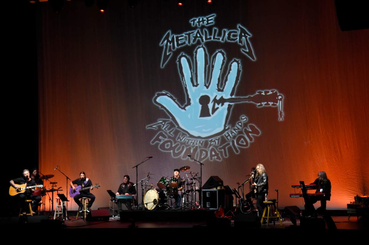 Metallica perform during the All Within My Hands Foundation’s Helping Hands Concert and Auction at the Masonic Auditorium on Nov. 3, 2018 in San Francisco, Calif.
