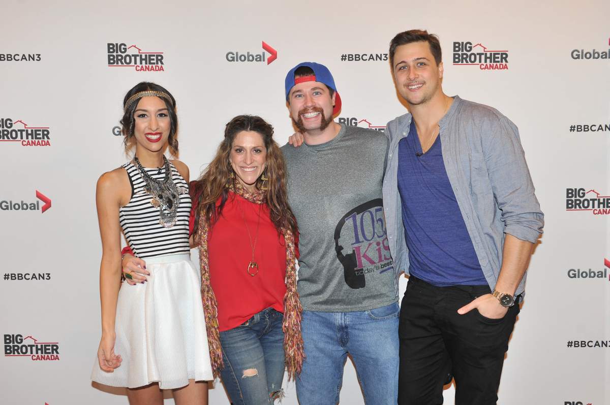 Neda Kalanter, Robyn Kass, Arlie Shaban and Jon Pardy attend Shaw Media And Insight Productions Wrap 'Big Brother Canada' National Casting Tour In Toronto at Metro Toronto Convention Centre on Nov. 23, 2014 in Toronto, Canada. 