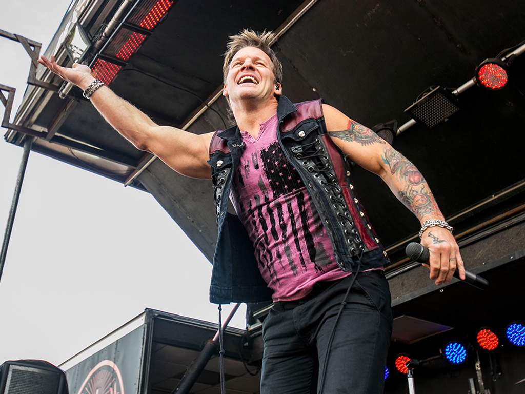 Chris Jericho of Fozzy performs during Rock On The Range at Columbus Crew Stadium on May 17, 2014 in Columbus, Ohio.