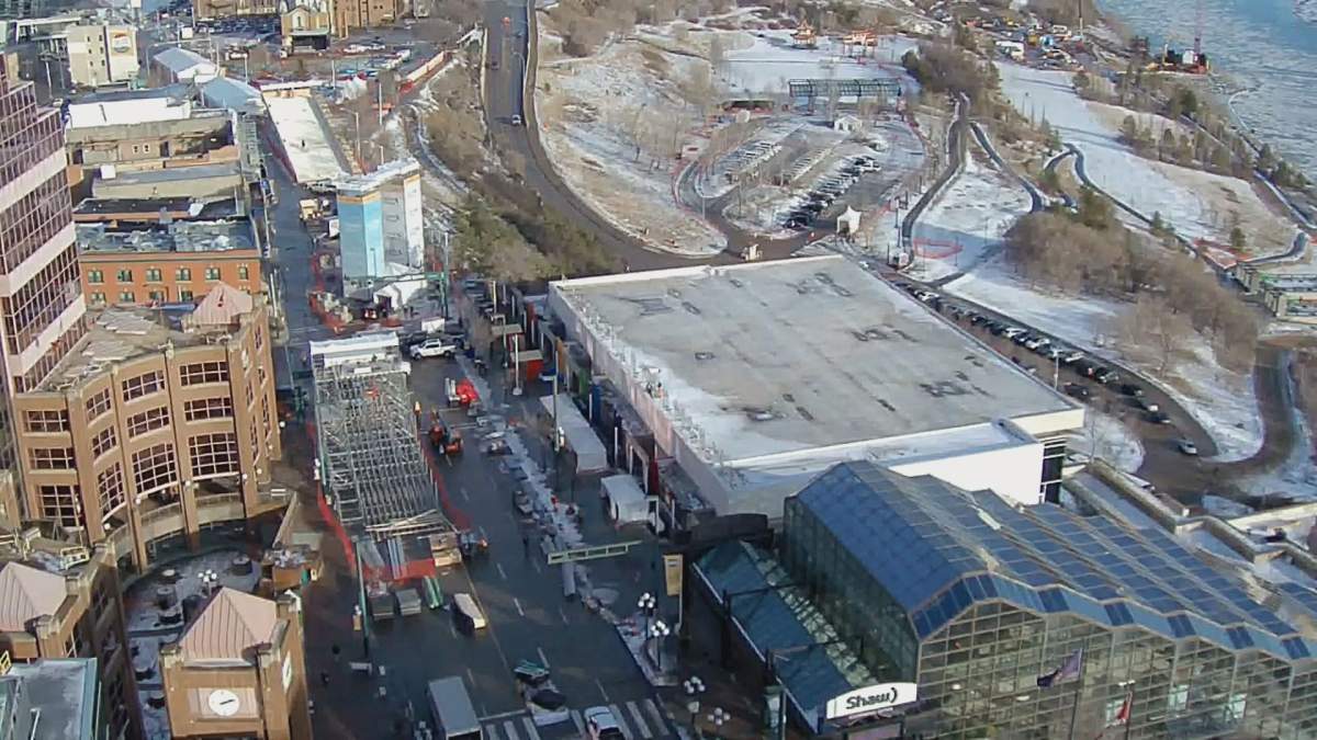 The Grey Cup festival site in Edmonton, Alta. Monday, Nov. 19, 2018.