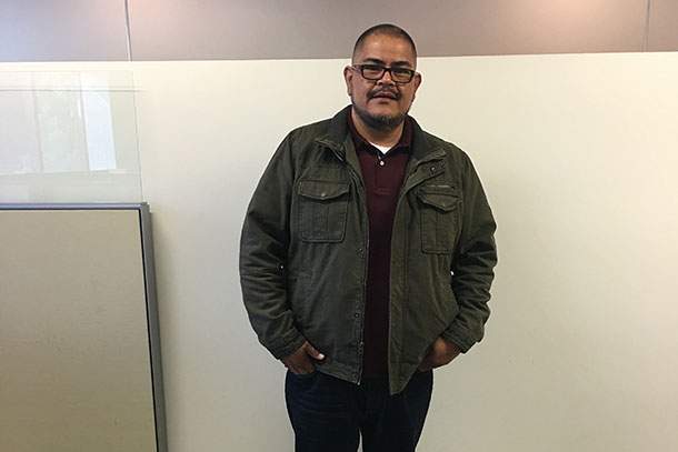 Hector Hernandez after his tumour was removed.