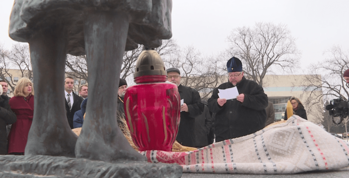 Holodomor commemoration at the Manitoba Legislature.
