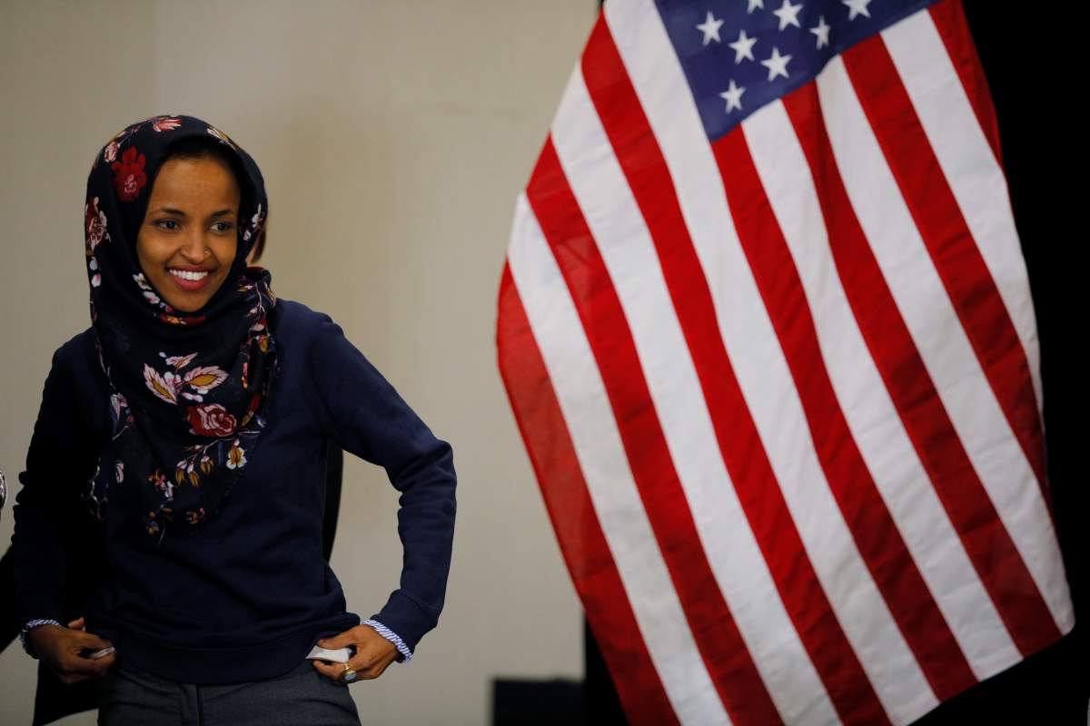 Ilhan Omar in an October file photo. REUTERS/Brian Snyder