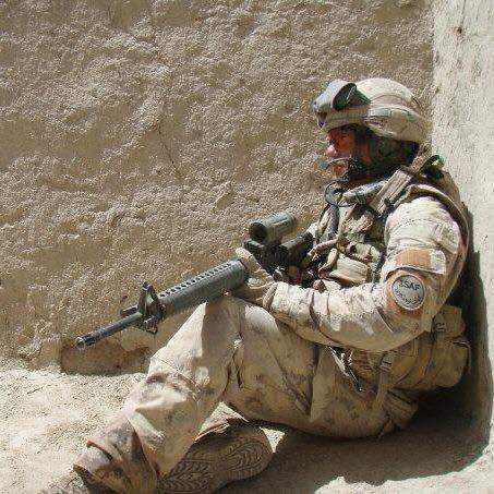 Matthew Luloff, pictured here in Afghanistan.