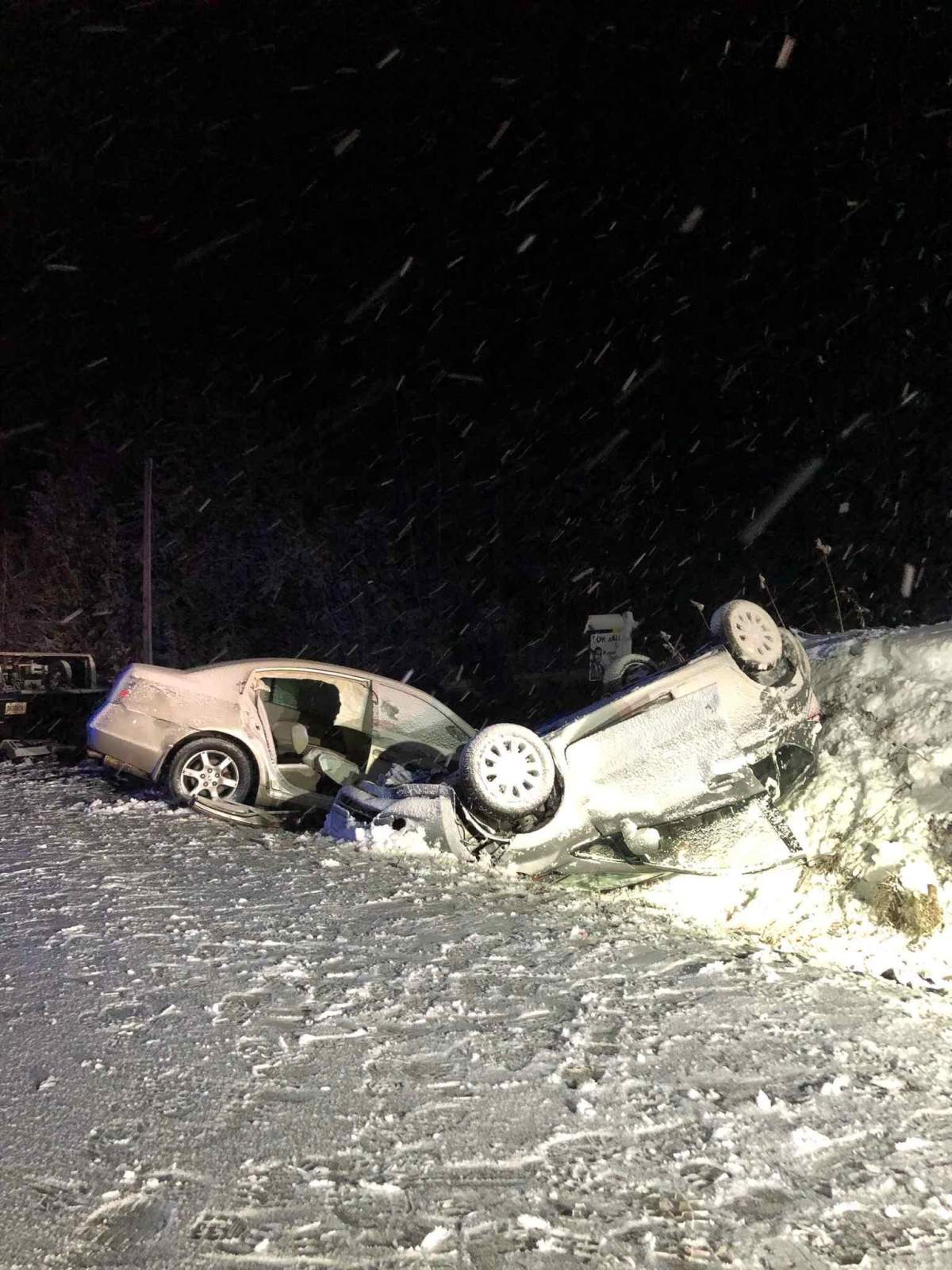 Police say as a result of the collision, four people were transported to hospital.