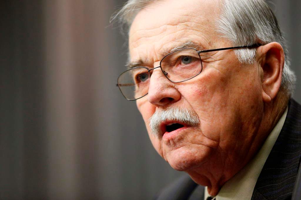 Cliff Graydon, Manitoba MLA for Emerson denied he was a 'harasser' at a press conference Nov. 8, 2018.