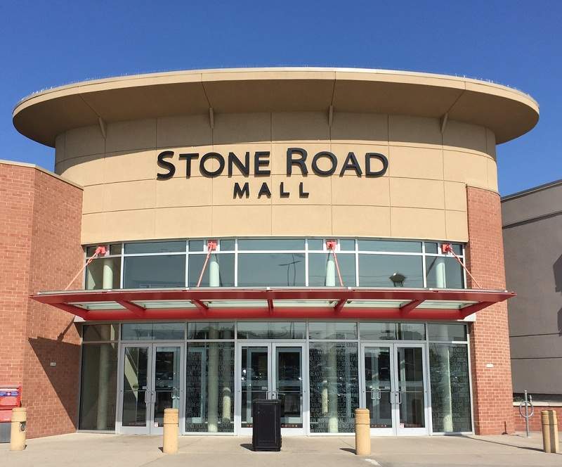 Entrance to Stone Road Mall in Guelph.